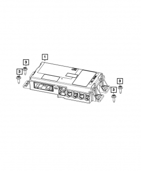The TELEMATICS Jeep Compass 22-26 computer has a broken chip.