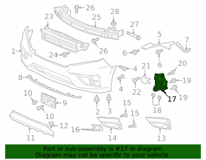 Right fog lamp bracket for Honda Odyssey 18-25 2018-2020