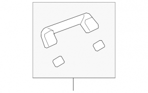 Ceiling handle front left Lexus UX200 UX250h 19- white