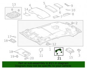 Ceiling handle front left Lexus UX200 UX250h 19- white