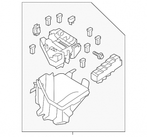 Underhood fuse box Subaru Legacy 15-19