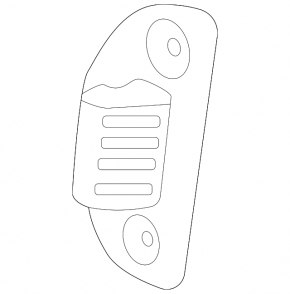 Right side trunk door bumper for Kia Sportage 23-26 on the body