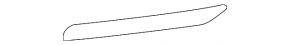 Left rear bumper reflector for Lexus NX 15-21