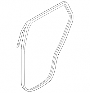 Kia Sorento 10-15 rear left door seal