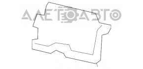The passenger airbag in the dashboard of the Hyundai Azera 12-17