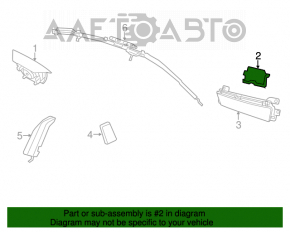 The passenger airbag in the dashboard of the Hyundai Azera 12-17