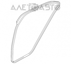 Suzuki Kizashi 10-15 rear left door seal