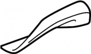 Right rear bumper molding for Infiniti QX30 17-19 S