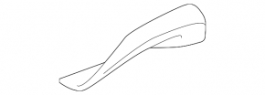Rear bumper molding right Infiniti QX30 17- S broken mount