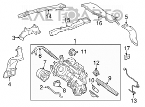 Rear heater assembly for Toyota Highlander 2014-2019