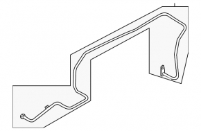 Cooling pipe for automatic transmission oil Audi Q5 8R 13-16 hybrid long outlet