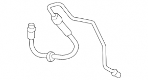 Front left brake hose Audi A4 B9 17- for disc 338mm