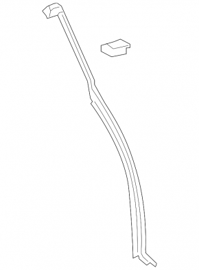 Rear right side door seal for Porsche Macan 15-26 rear