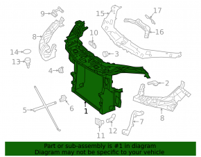 TV panel radiator Mercedes GLS-class X166 13-19 broken