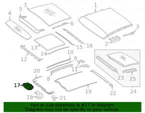Mercedes C-class W205 15-21 panoramic motor glass