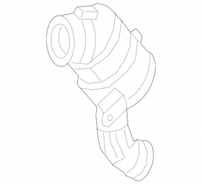 Intake pipe with catalytic converter Mercedes GLC 300 16-19