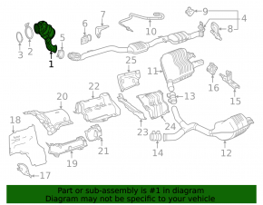 Intake pipe with catalytic converter Mercedes GLC 300 16-19