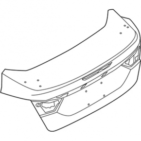 Boot lid Ford Focus mk3 15-18 rest 4d