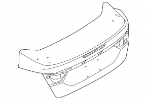 Boot lid Ford Focus mk3 15-18 rest 4d