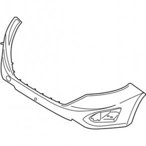 Bare front bumper for a 1920s Ford Edge (pre-restored) with parking sensors
