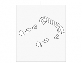 Front ceiling handle for Mazda3 MPS 09-13