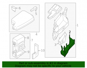 Fuse box housing underhood lower part Mazda CX-5 17-