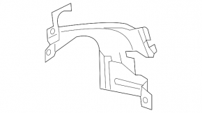 Right rear bumper bracket for Land Rover Discovery Sport 17-19