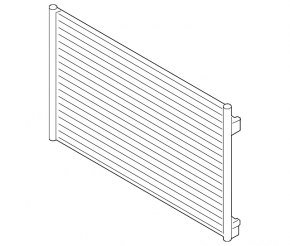 Jaguar I-Pace 19-25 air conditioning condenser radiator