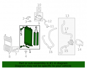 Honda Accord 13-17 hybrid inverter radiator