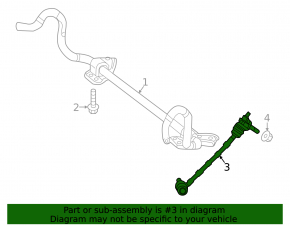 Front right stabilizer link Mercedes W213 E 17-23 AWD