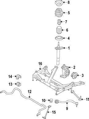 Front left axle shaft BMW 4 F32/33/36 14-20 RWD