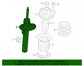 Front left shock absorber BMW 4 G22 G26 21-25 430i Gran Coupe