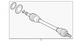 Rear left axle shaft BMW X5 F15 14-18