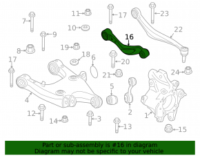 Upper rear right arm BMW 5 F10 09-17