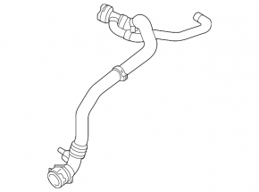 Lower cooling hose for Audi A6 C8 19-24 2.0T with sensor