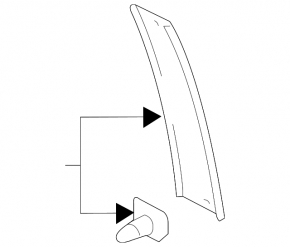 Door trim side rear right Audi Q7 4L 10-15 rear