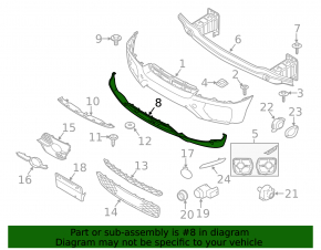 BMW X6 E71 08-14 Front Bumper Lip Without Parking Sensors