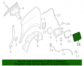 BMW i3 14-20 Charging Port Cover with Housing with Light