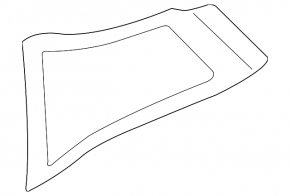 Window blind glass rear right BMW i3 14-20 tinted