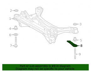 Rear subframe burr rear left Toyota Camry v70 18-24 FWD