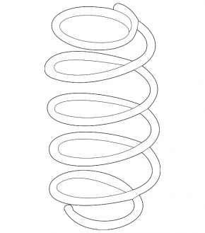 Honda CRV 20-22 hybrid right rear spring, stiffness 1, blue