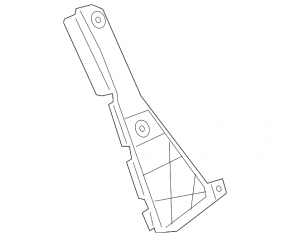 Lower left rear bumper mount Toyota Corolla 14-18