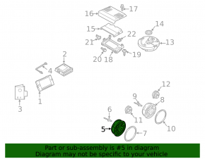 Front left door speaker VW Tiguan 18-24
