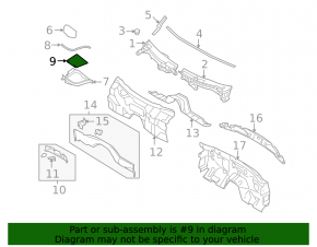Battery Cover for Infiniti FX35 QX70 09-17