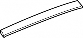 Front panel trim right Infiniti QX50 19- silver
