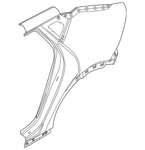 Kia EV6 22-24 rear right quarter wing
