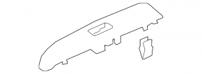 Rear left window lifter control trim Toyota Camry v70 18-24 black