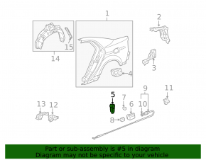 Ventilation shield left Honda HR-V 16-22