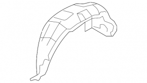 Rear left fender liner for Nissan Murano z51 09-14