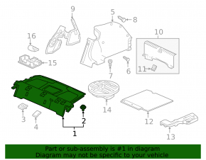 Rear shelf Honda Insight 19-22 crack